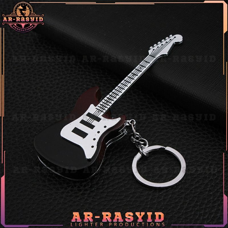 MANCIS Korek Api Gantungan Kunci Gitar Korek Api Miniatur Gitar BISA COD