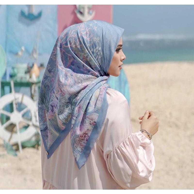 Buttonscarves Mermaid series Blue