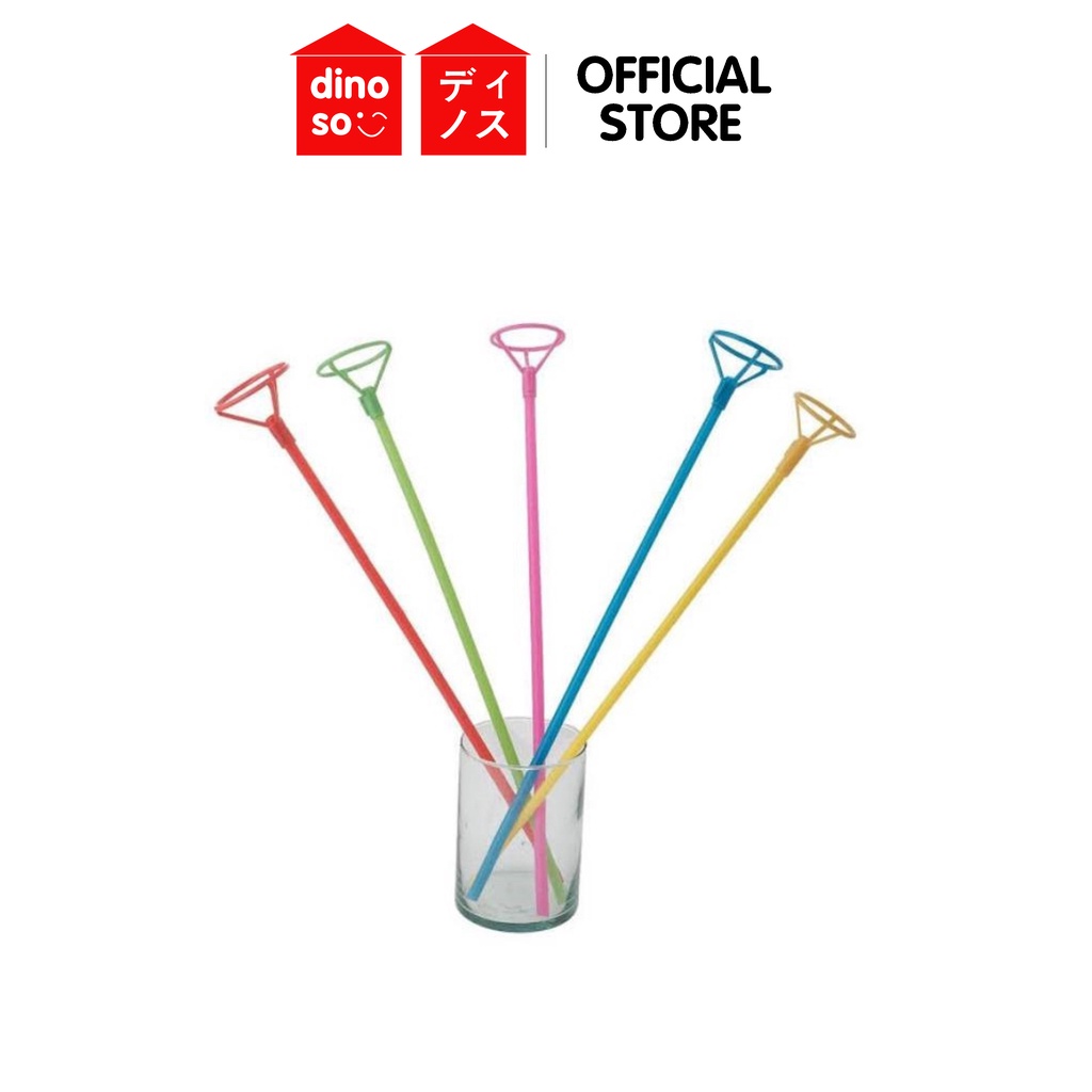 DINOSO Stik Balon Karet Foil Besar 1pcs