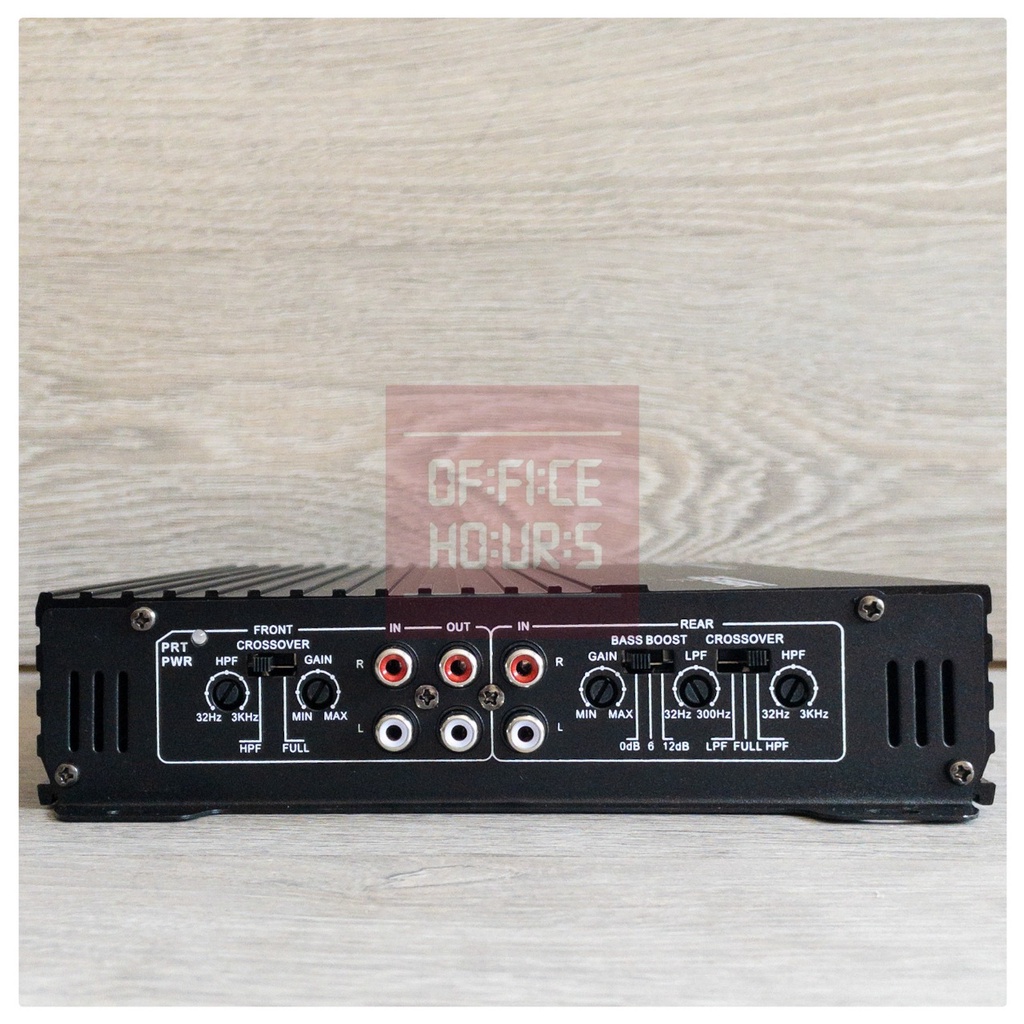 Power Amplifier 4 Channel Skeleton SKT-4335 Black and Silver