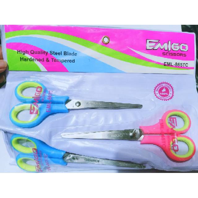 grosir  Gunting besar isi 12 pcs uk 6 inch emigo