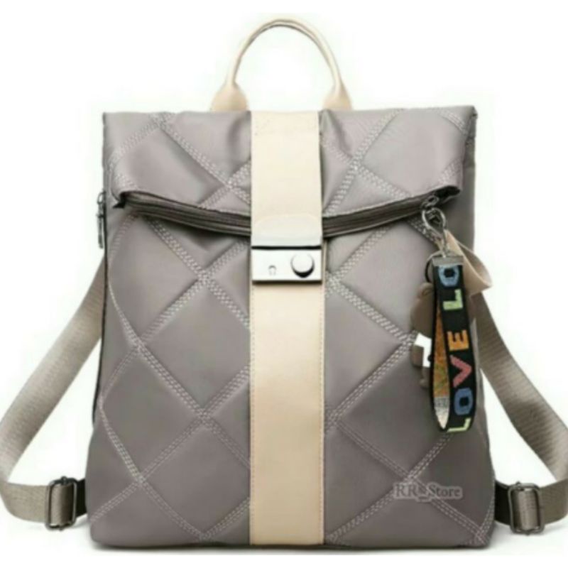 BPINK.ID TAS RANSEL WANITA STYLISH BACKPACK TAS RANSEL MURAH TERBAGUS WANITA GANTUNGAN BONEKA LUCU 3