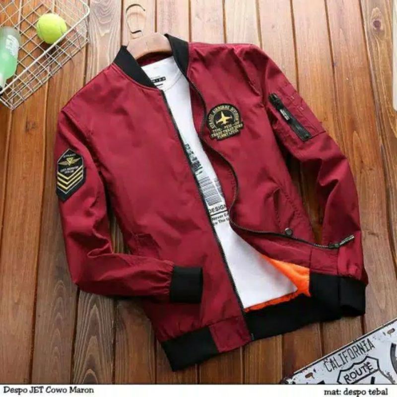 DESPO JET BIG SIZE JAKET PILOT || BOMBER PRIA JAKET BOMBER