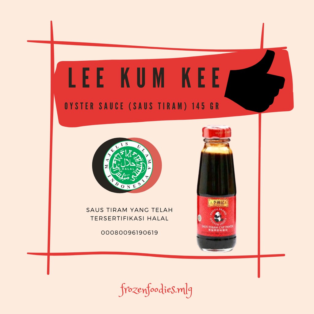 

Lee Kum Kee Saus Tiram Halal 145 gr (Oyster Sauce)