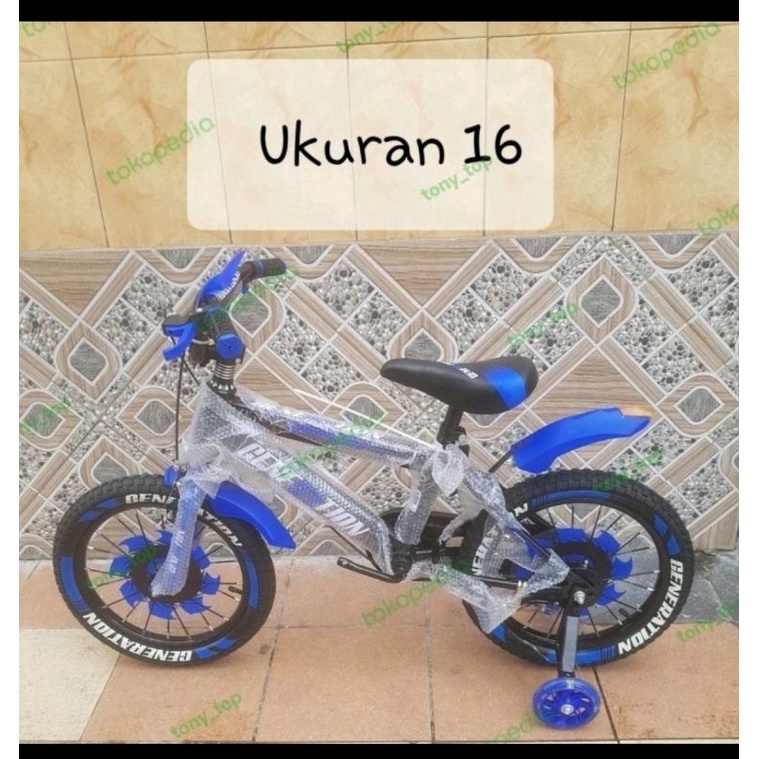 Sepeda Bmx Ukuran 12 16 18 Generation Anak Laki