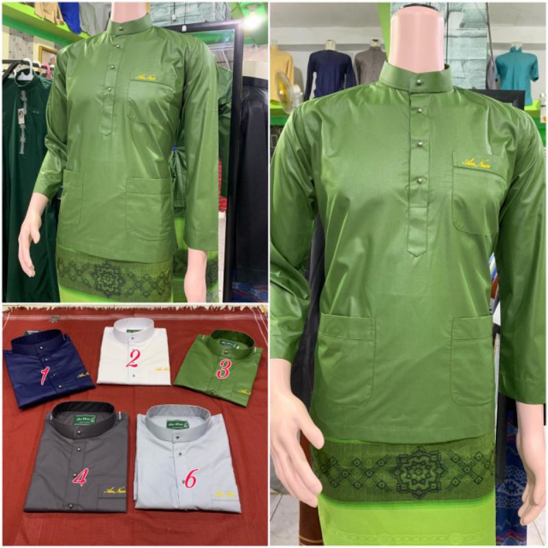 Ready Stock Baju Koko Melayu /Baju koko Murah /Fashion muslim Annun COLLECTION Kancing drat/besi