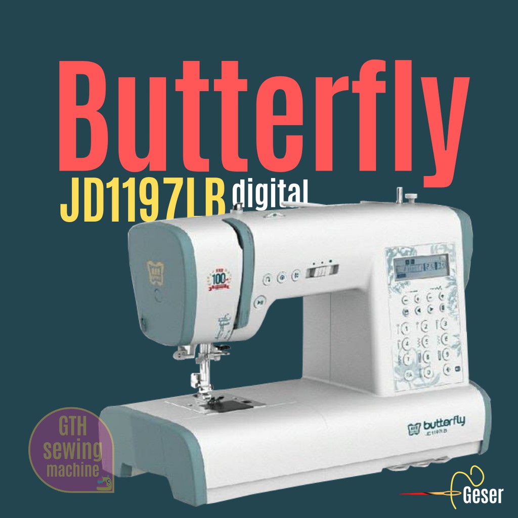 Mesin Jahit Butterfly JD1197LB Digital