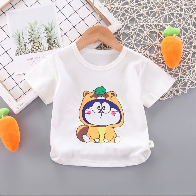 Kaos Oblong Anak Gambar Kucing Doraemon Baju Anak Kaos Distro Anak Kaos Anak Ideal Untuk Anak Usia 2 sampai 10tahun