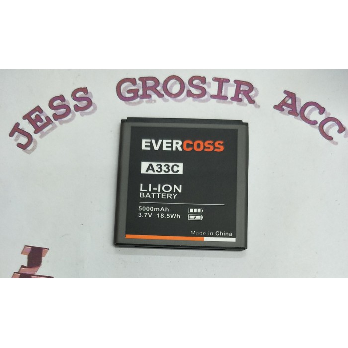 Baterai Battery Double Power Evercoss Evercross Cross A33C Jump Series - Hitam