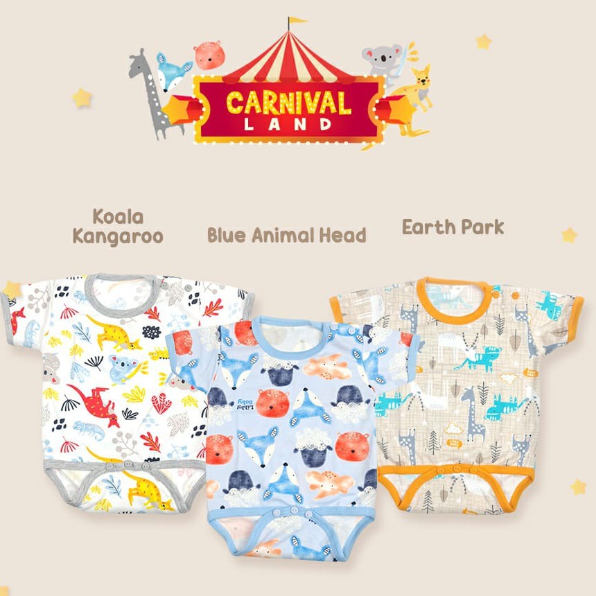 Libby Baju Bayi Cewe Cowo Kodok Segitiga Animal Dreamland OWl(putih) Space(kuning) White Bear(Biru Muda) Porcupine OrangeAnimal AnimalWatercolor 0-6 bln 2-5 Kg Grosir