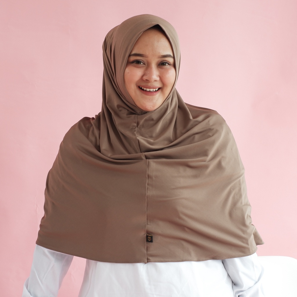 Koyu Hijab Bergo Jersey Premium Auliya Instan Panjang