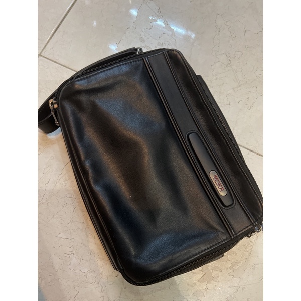 tumi mens pouch preloved kulit asli