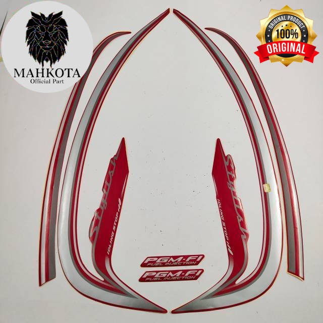 Original Asli Striping Stiker Polet list motor honda scoopy stylish 2016 idling stop  list body mera