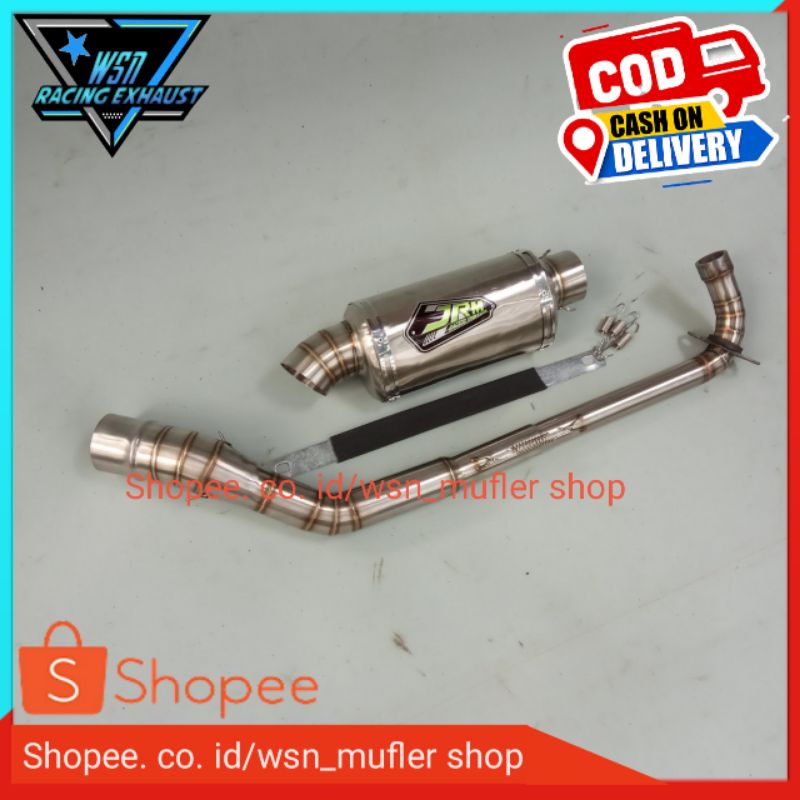 kenalpot racing JRM oval pnp,all bebek