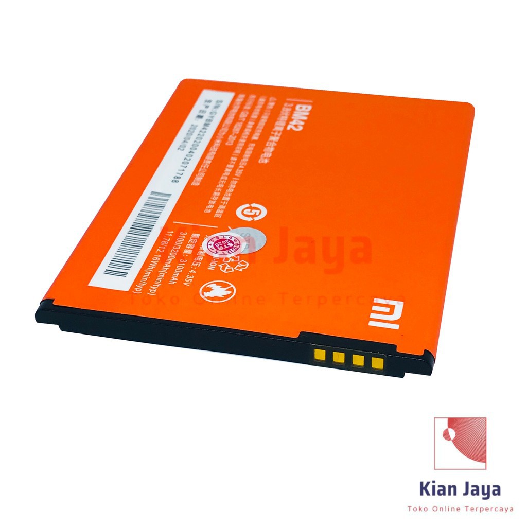 Baterai Xiaomi Redmi Note BM42 Original OEM Batre Batrai Battery HP BM 42 Ori