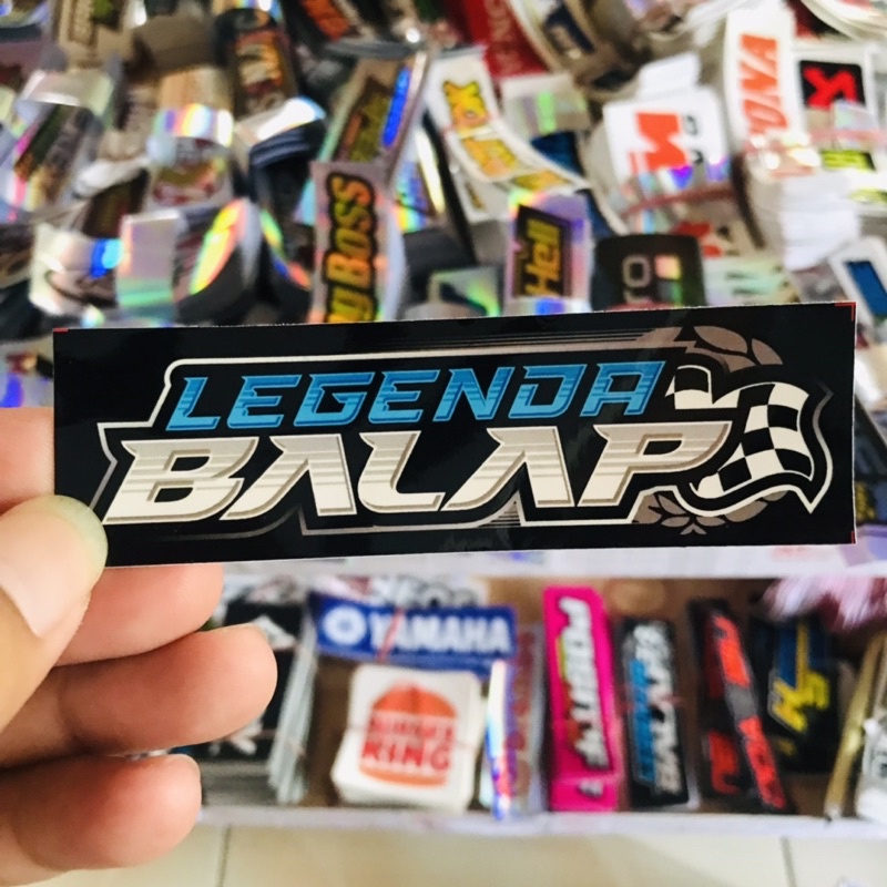 Stiker motor Racing Herex Vynil Anti Air Legenda Balap