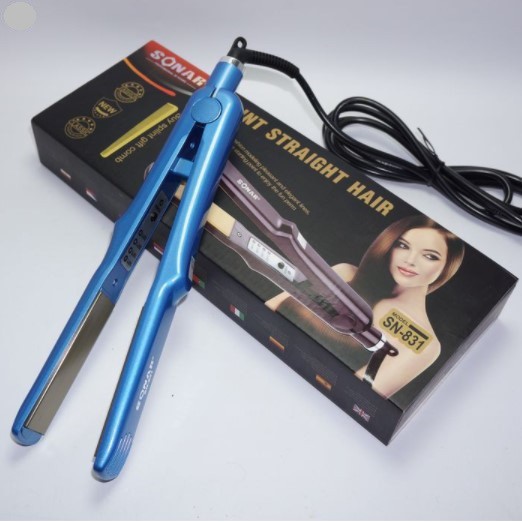 Catok Sonar SN - 831 - Catok Pelurus Rambut 2IN1 Curly - Catok Suhu Pelurus Rambut -Catok Smoothing