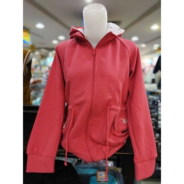 Sweater Ladies Missty Merah Jambu Kupluk