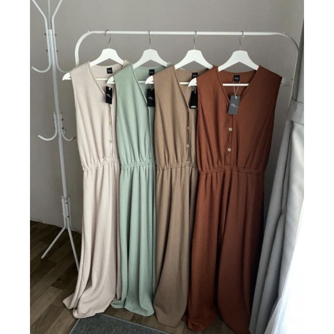 Open Jastip Waffle Cella Overall by Outfix