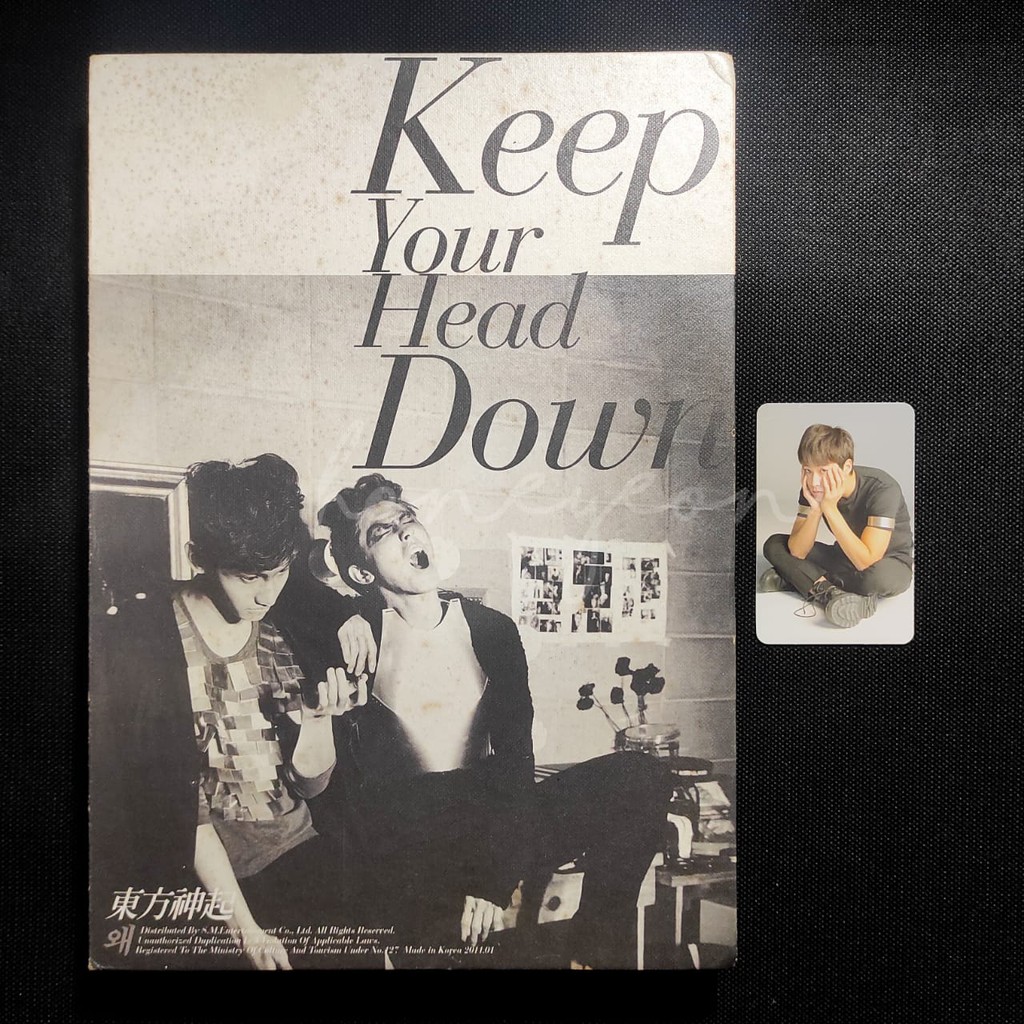 Tvxq Keep Your Head Down Album Limited Ver Shopee Indonesia