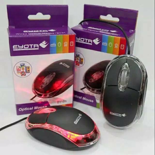 MOUSE USB KABEL EYOTA BAGUS BERKULITAS