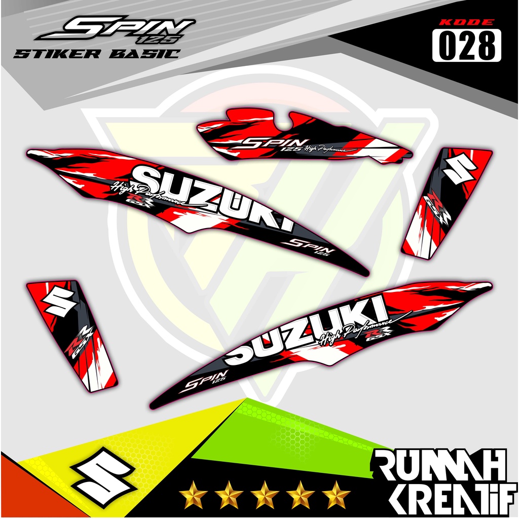 STRIPING SPIN 125 Thailand Thailook *STRIPING VARIASI * STRIPING MOTOR RK-01