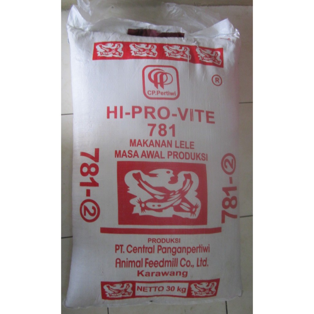 Pelet Ikan HI-PRO-VITE 781-2 Pakan Pellet Benih Bibit Lele Gurame Nila