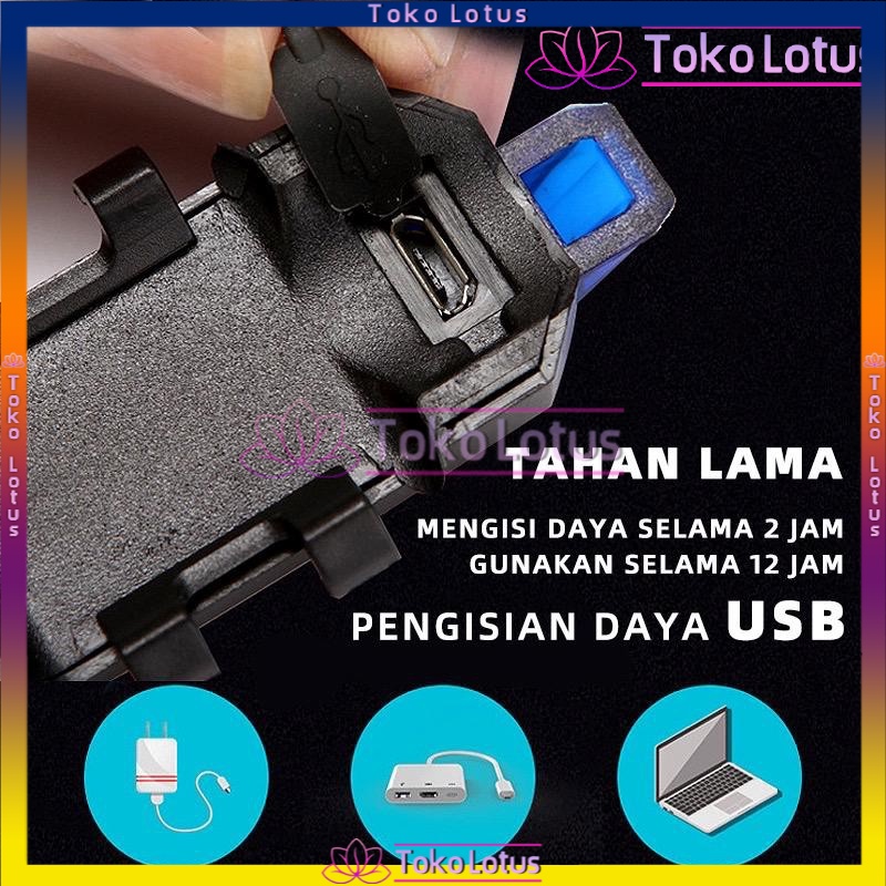 【COD】Lampu Belakang Sepeda LED USB Rechargeable Anti Air Lampu Sepeda USB +  Kabel cash