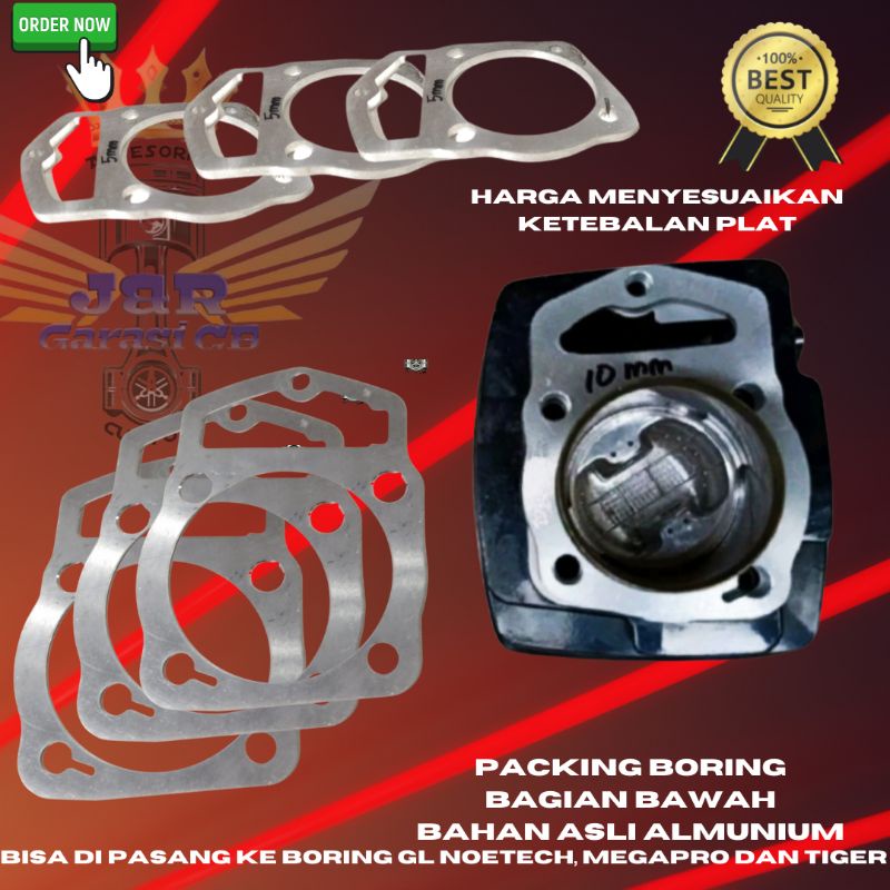 Packing Blok Plendes Almunium Asli GL MP Tiger