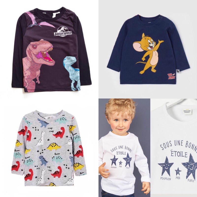 kaos anak boys HM tee boys H&M