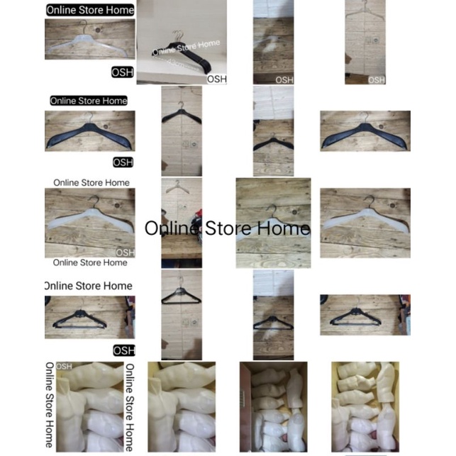 Hanger Plastik Zara Hitam Gantungan Baju Display Toko Lemari Baju Rak Baju