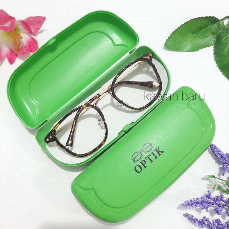 Box Kacamata / Tempat Kacamata 1-Optik Hijau