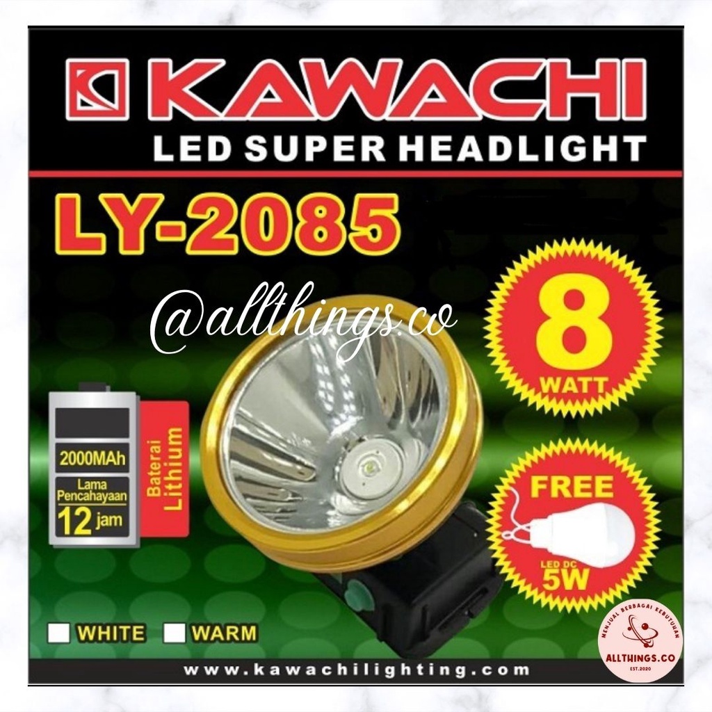 SENTER KEPALA KAWACHI LY-2055 5WATT LED ( FREE 1 LAMPU LED 5WATT )