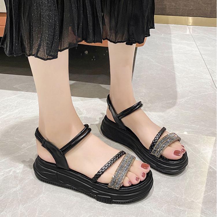 Sandal Wanita Wedges Permata Import Naomi IMP-3025