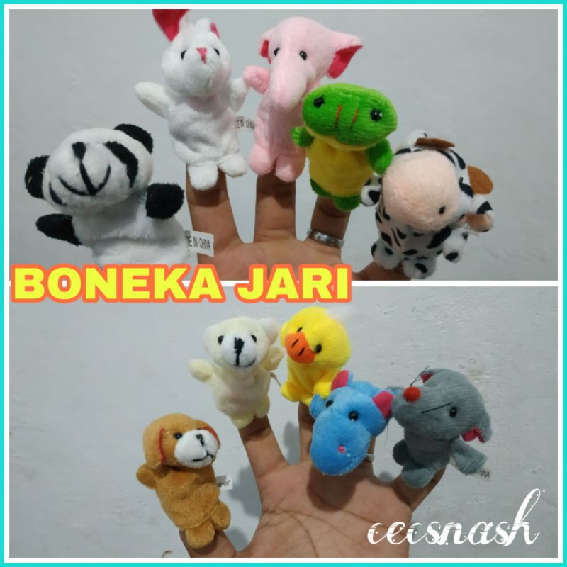 boneka jari 1pcs , wayang mini edukasi