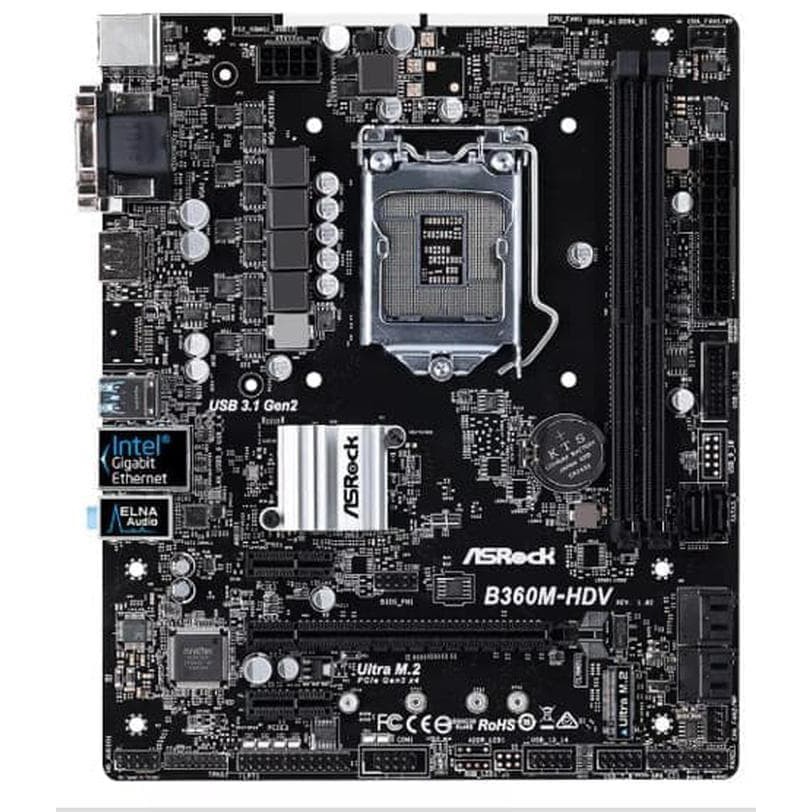 Motherboard Asrock B360M HDV Berkualitas Murah Berkualitas