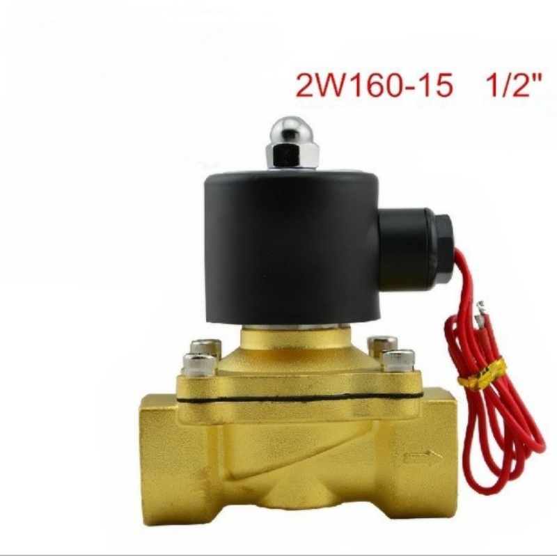 Electric Solenoid Water Valve 3/4 inch 24V Solenoid kuningan 2W-200-20