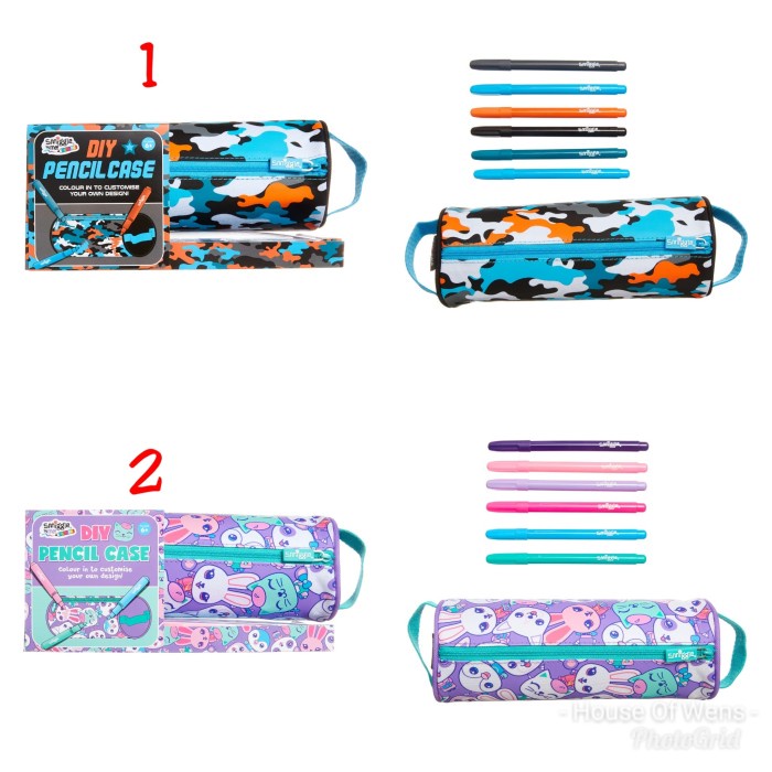 

Cantik Smiggle Funky Diy Kits Pencil Case - Tempat Pensil Smiggle Trendi