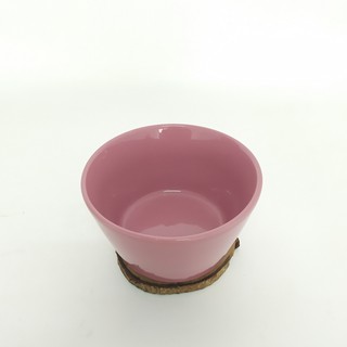 Mangkuk Mangkok Keramik  V 13cm Pink  Tua Polos  Mangkok Mie 