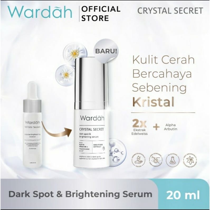 Wardah Crystal Secret Dark Spot &amp; Brightening Serum 20  ML