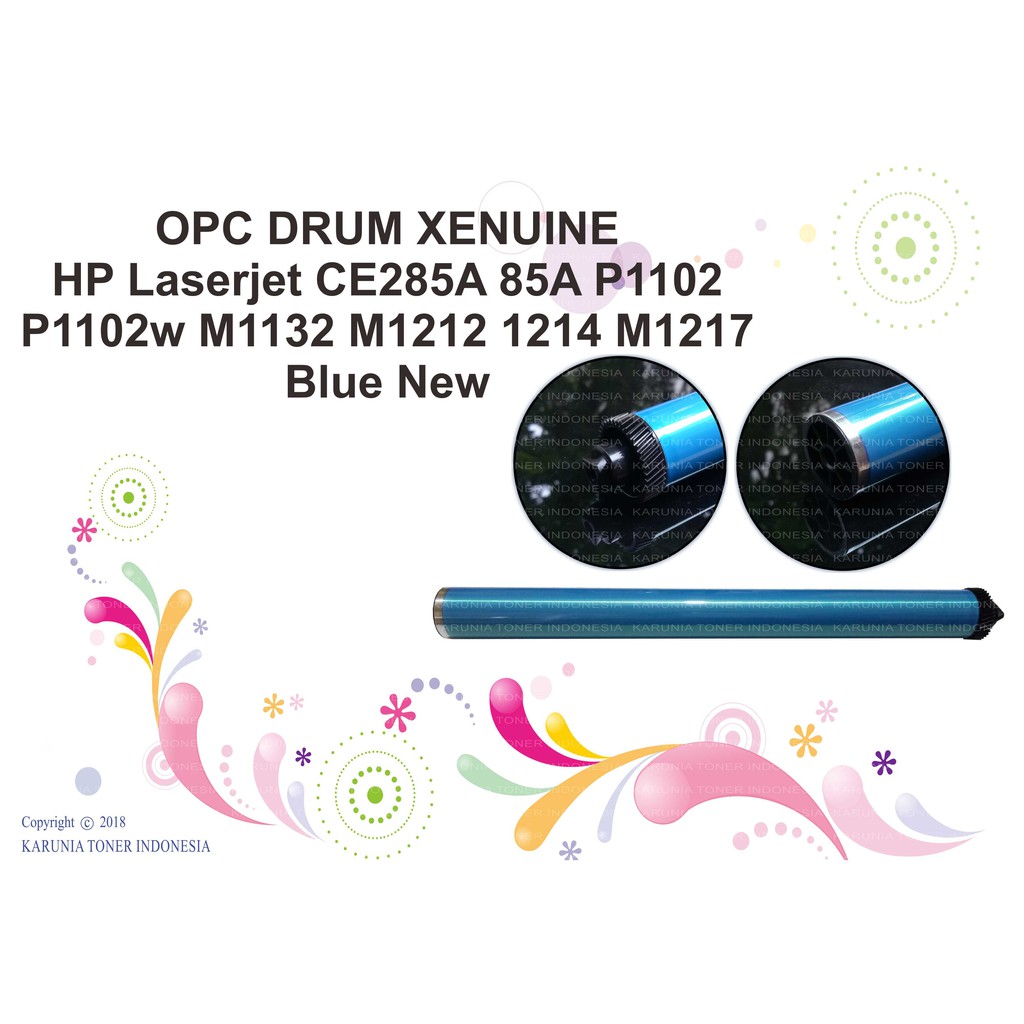 OPC DRUM XENUINE HP Laserjet CE285A 85A P1102 P1102w M1132 M1212 Blue Dan Gray