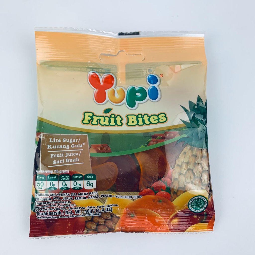 PERMEN YUPI APPLE RINSS/FRUIT BITES/YOGURT GUMMY