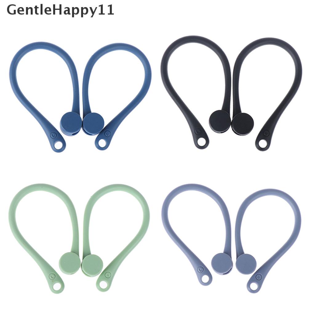 Gentlehappy 1pasang Earhook Holder Untuk AirPods Strap Silikon Olahraga Kait Telinga Anti Hilang