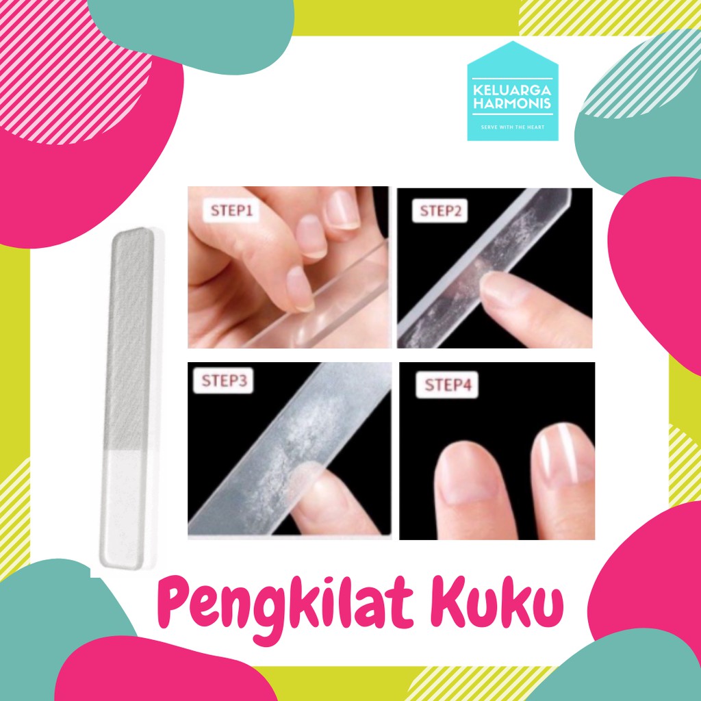 Kikir Kuku Manicure Pedicure Nail Art / Buffer Kuku / Pengkilat Kuku