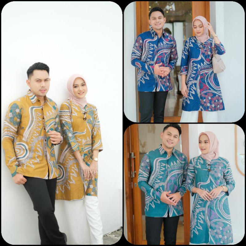 Maura Couple - Sania Ruffle Batik Couple ori Ndoro jowi DNT Garansi Termurah Shopee - Couple Aulia