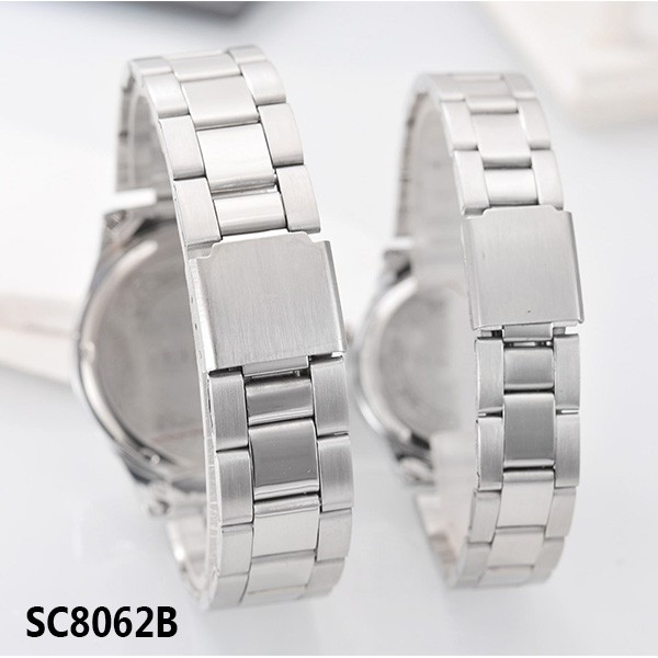 Jam Tangan Rantai Wanita Anti Air Tanggal - AF-AB28060B/SC28065A-L-TGL-Stainless Stell Band-5
