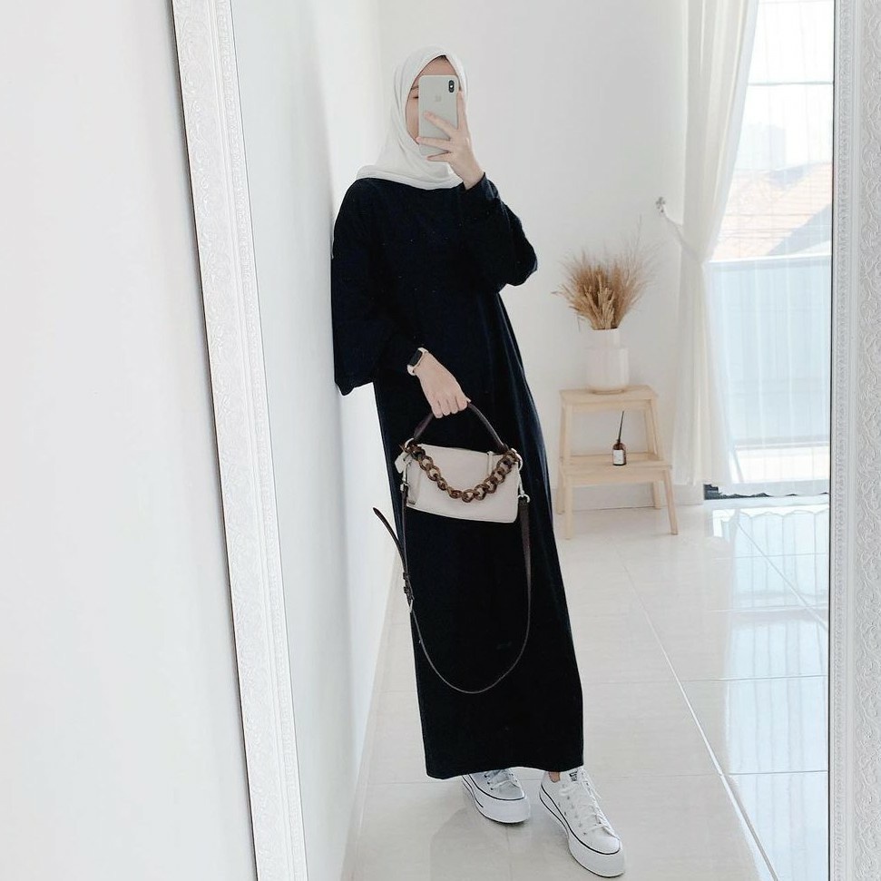 GLADYS DRESS JUMBO / GAMIS GLADYS / MAXI DRESS / DRESS WANITA / BAHAN BABYTERRY-5