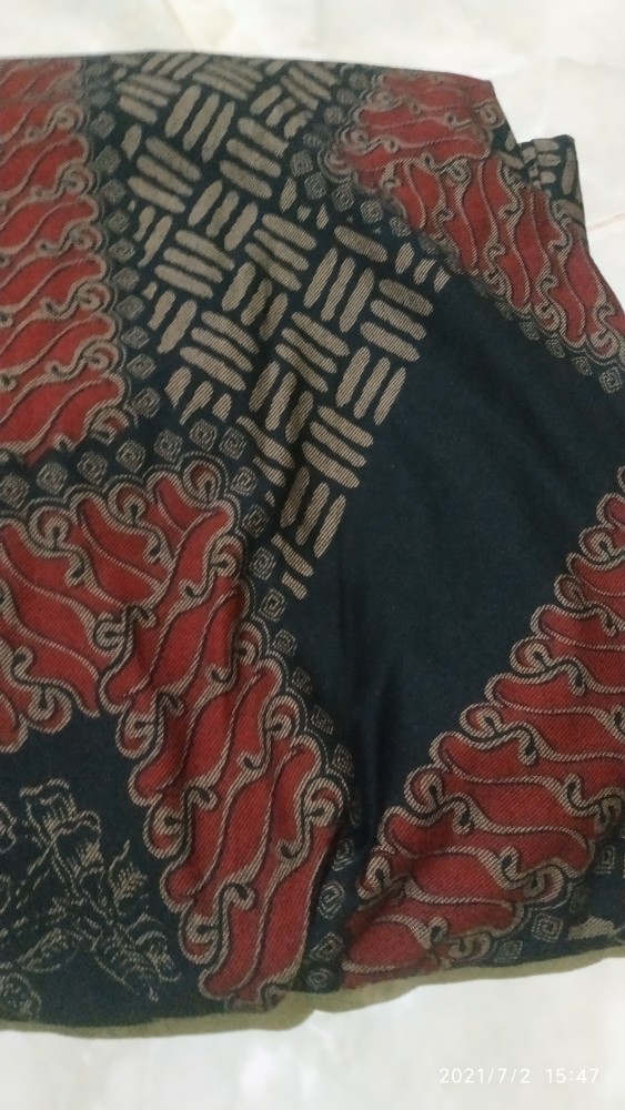 Larissa Dress  Gamis Batik Modern Wanita Terbaru 2021 Bahan Calvin Jeans Ori Premium  Ld110 Melar130