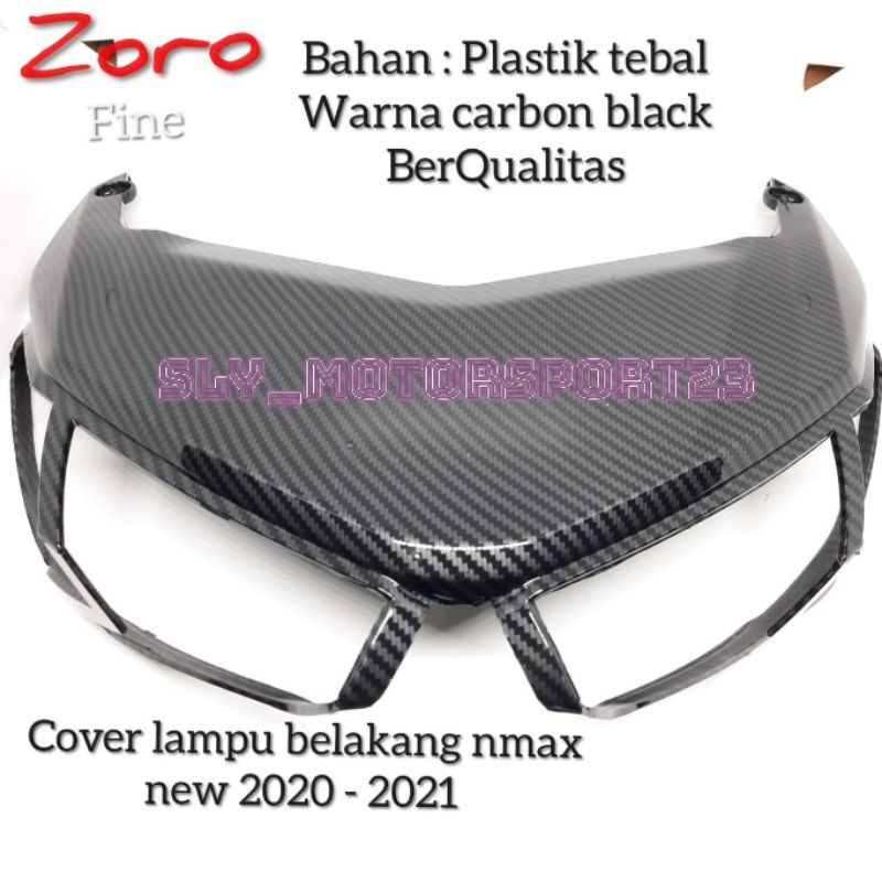 Cover lampu belakang nmax new2020 2021 carbon black tutup lampu belakang ductrail nmax new Zero Fine