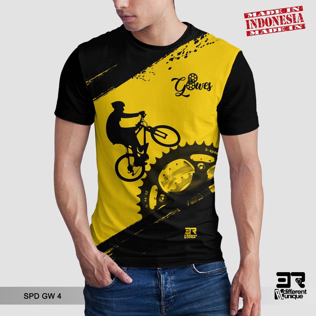 [ COD ] KAOS PRINTING GAMBAR SEPEDA GW 4 - BAJU DISTRO ORIGINAL MOTIF HOBI HOBBY OLAHRAGA OLAH RAGA 
